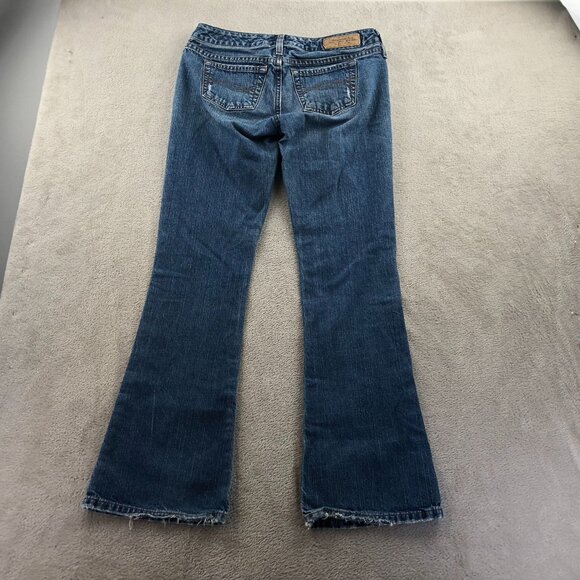 Abercrombie & Fitch Womens Flare Denim Jeans 0S Blue Cotton Made In Mexico - Picture 12 of 12